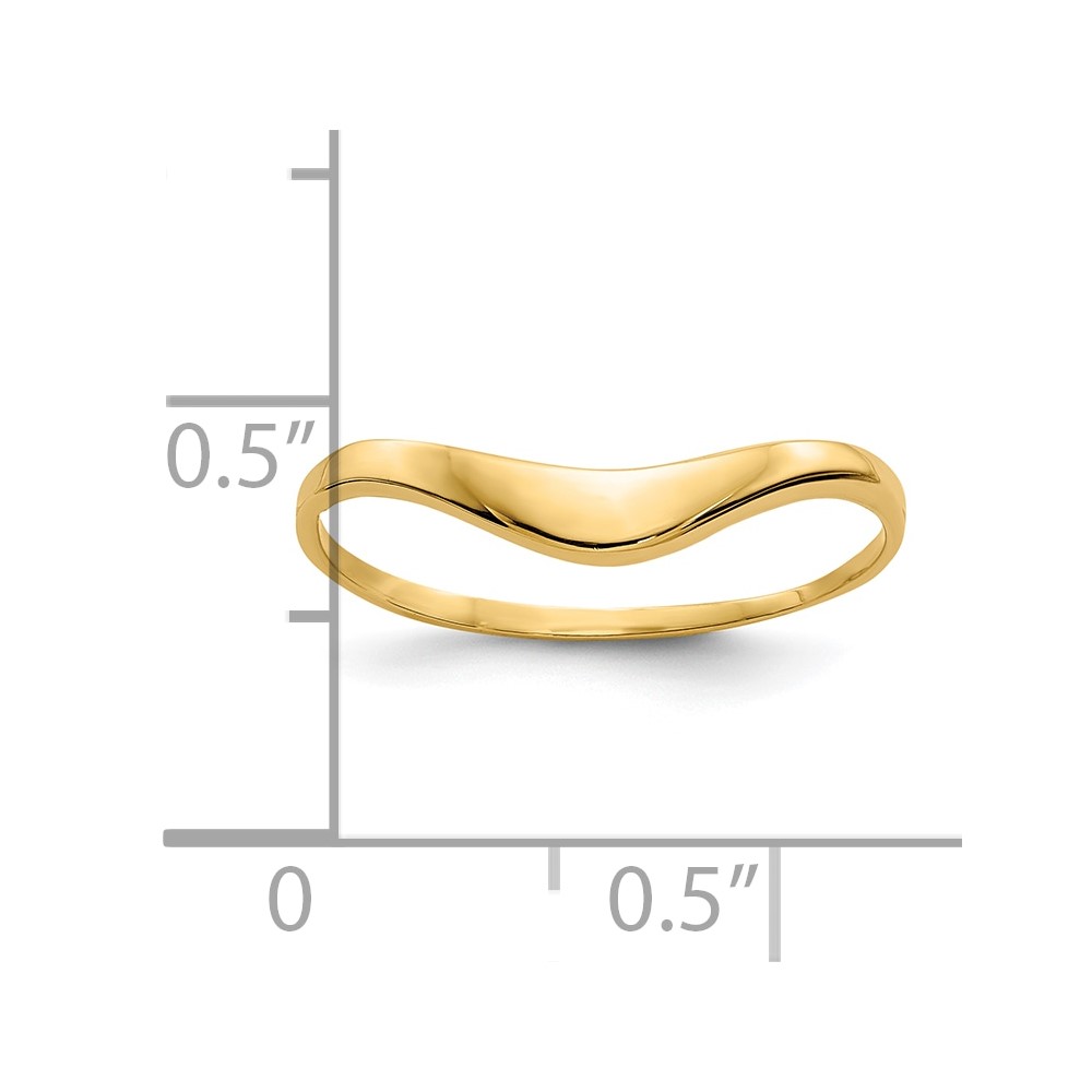 10K Polished Dome Ring (10R385)