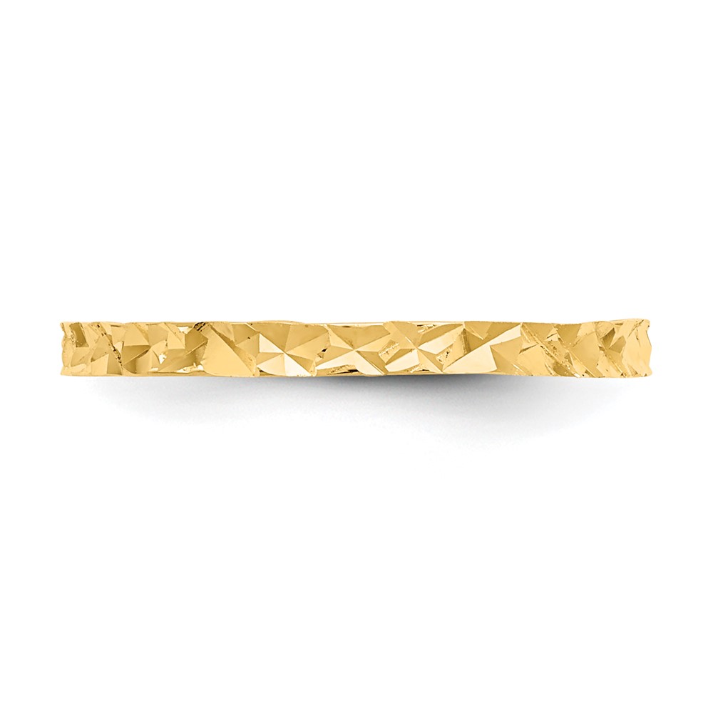 10K Diamond-cut Design Band Childs Ring (10R534)
