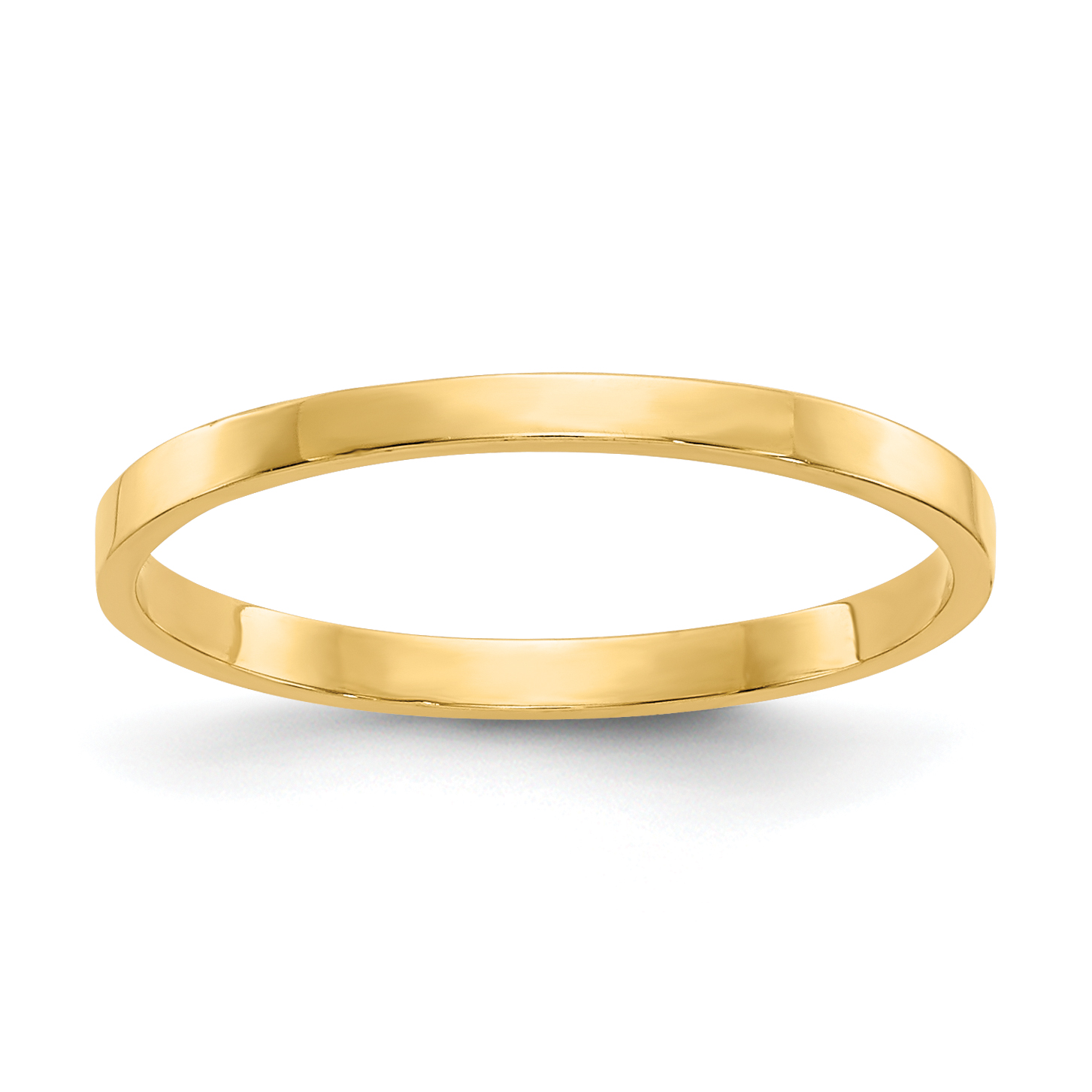 10K High Polished Band Childs Ring (10R535)