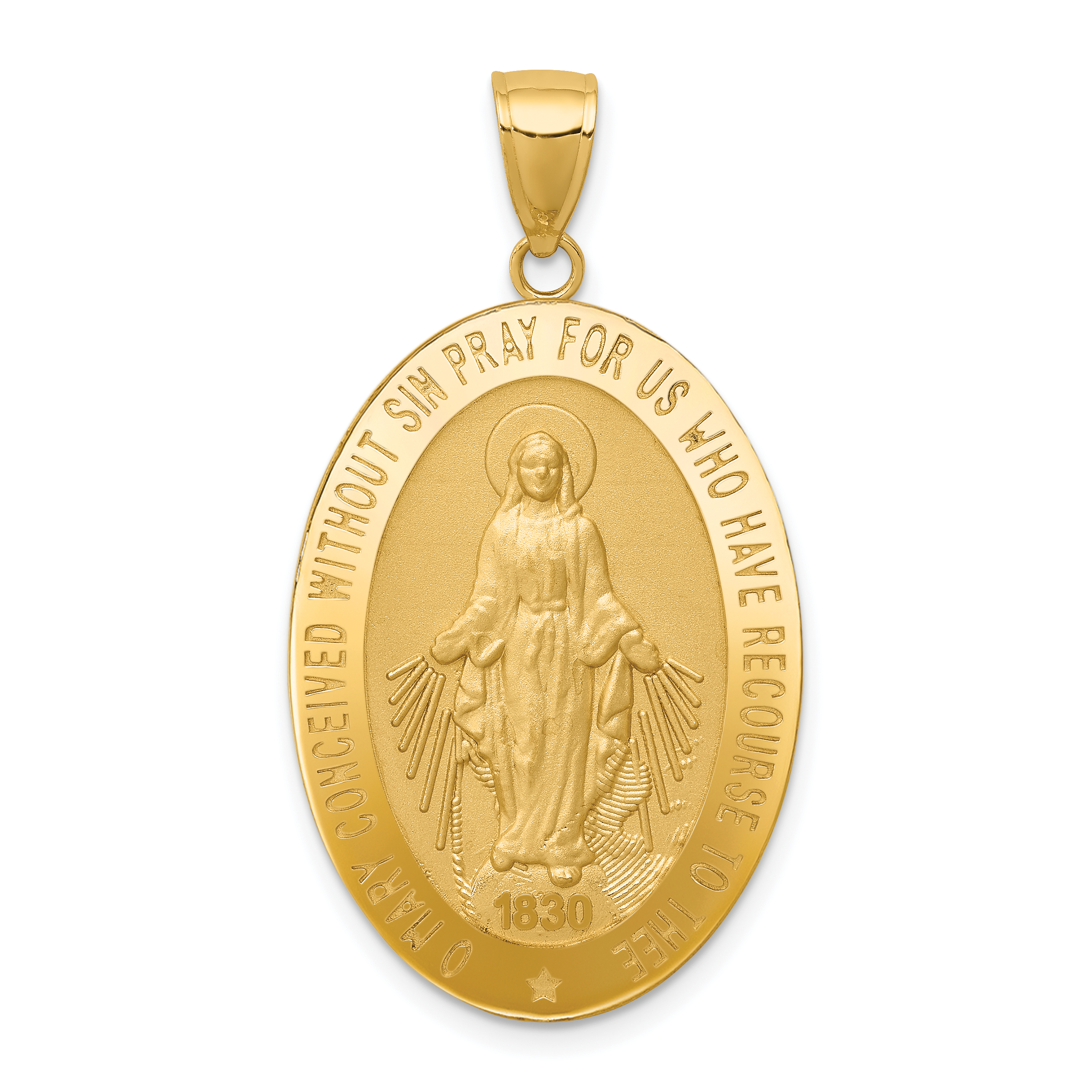 10k Miraculous Medal Pendant (10REL135)