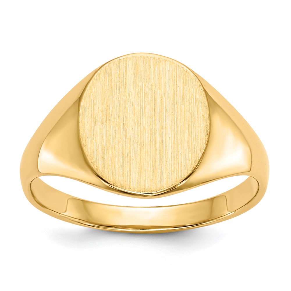 10k 11.0×9.5mm Open Back Signet Ring