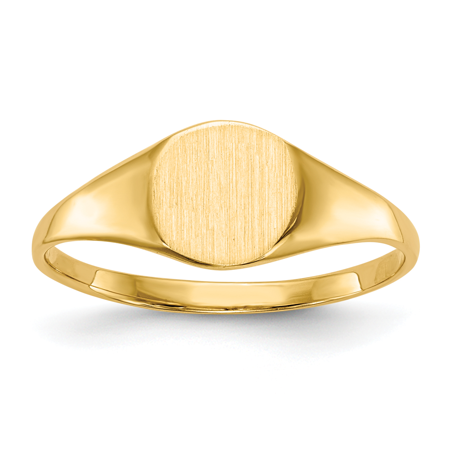 10k 6.5x7.5mm Closed Back Signet Ring (10RS273)
