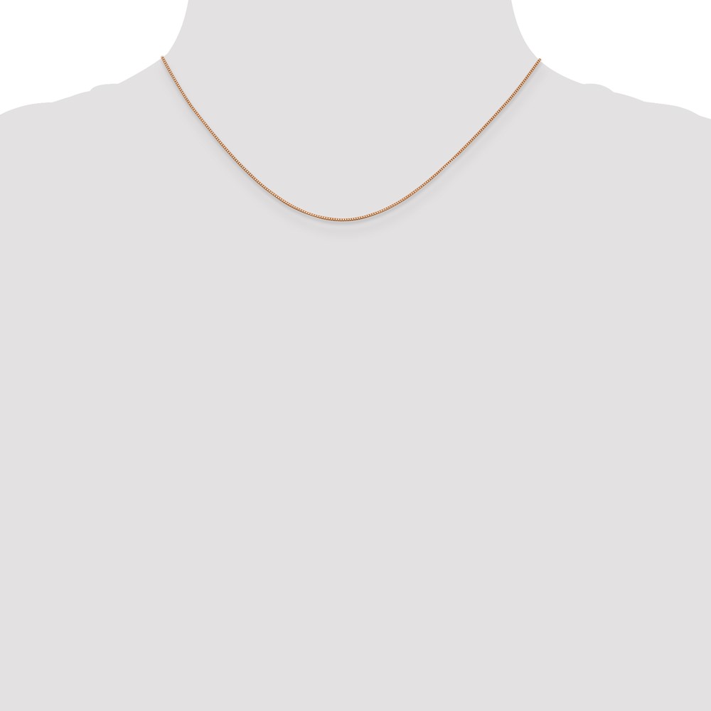 10k Rose Gold .70mm Box Chain (10RSC1-16)