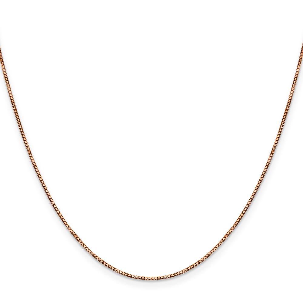10k Rose Gold .9mm Box Chain (10RSC2-16)