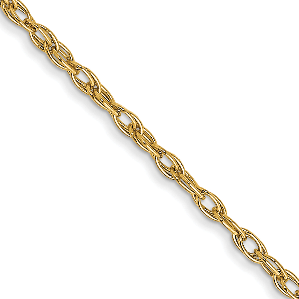 14K 1.35mm Carded Cable Rope Chain (10RY-22)