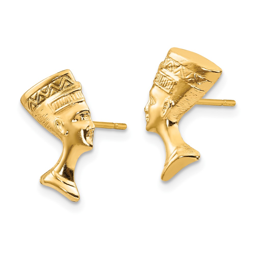 10K Nefertiti Post Earrings (10SE2197)