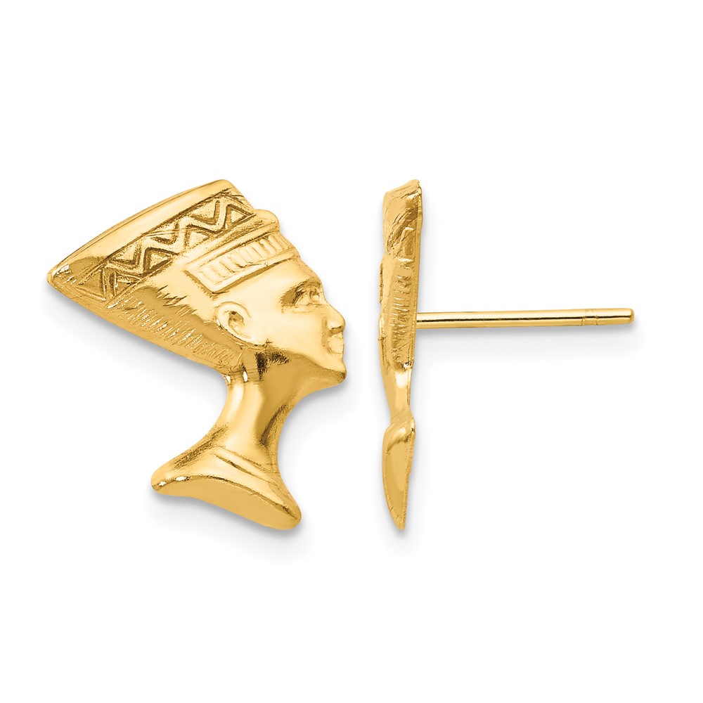 10K Nefertiti Post Earrings (10SE2197)