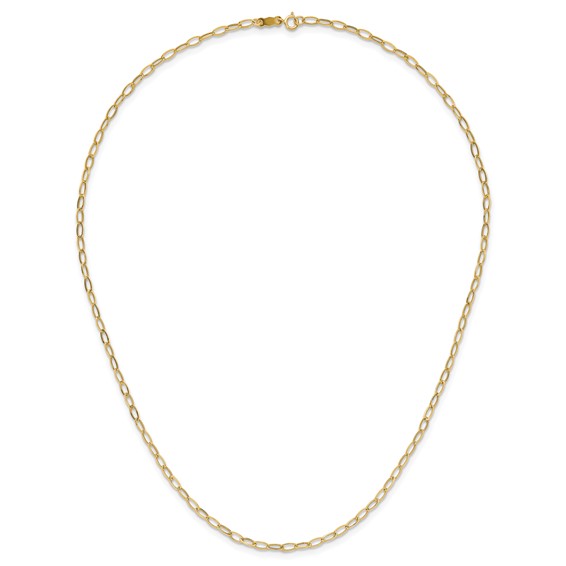 10k Oval Link 18"Necklace