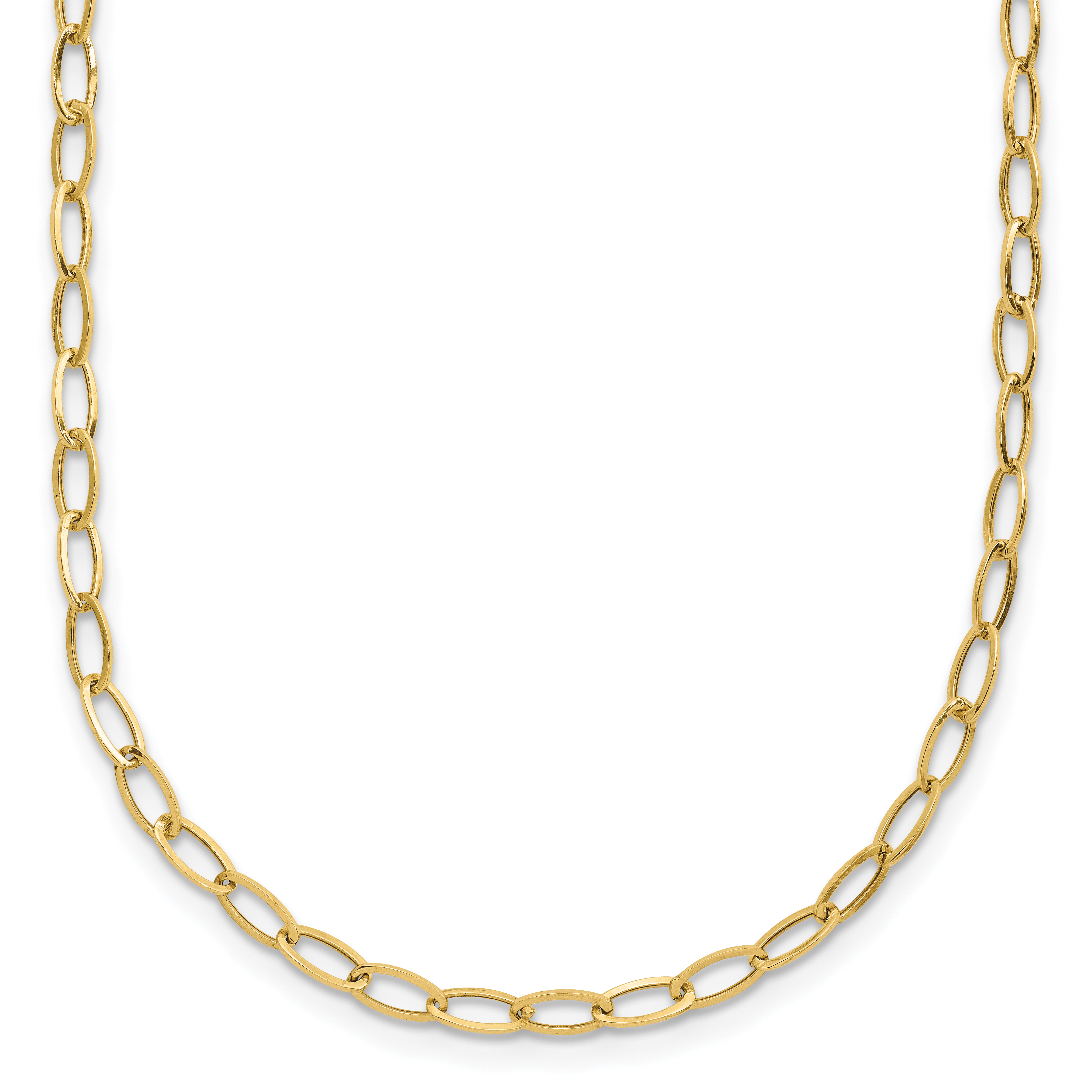 10k Oval Link 18Necklace (10SF1854-18)