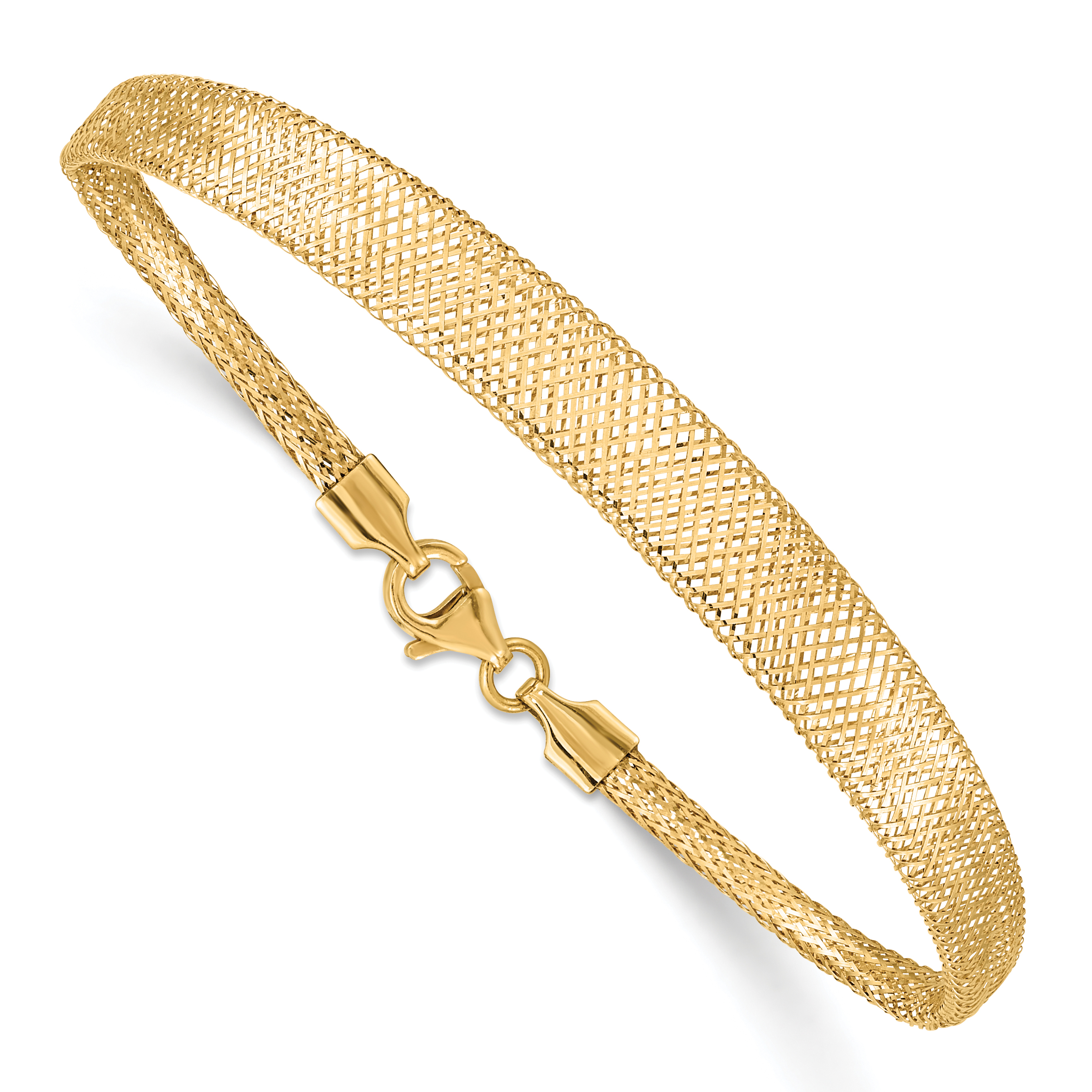 10k Stretch Mesh Graduated Bracelet (10SF2744-7)
