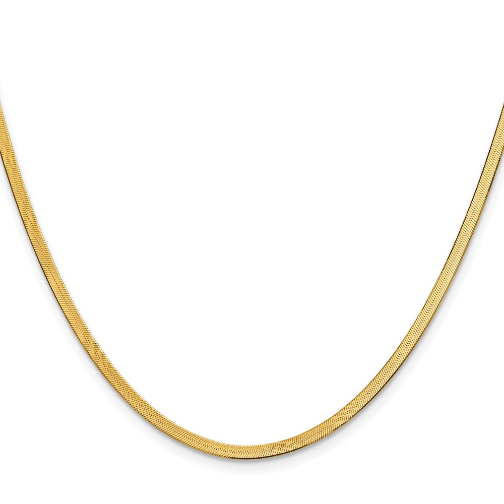 10k 2.5mm Silky Herringbone Chain (10SK020-16)