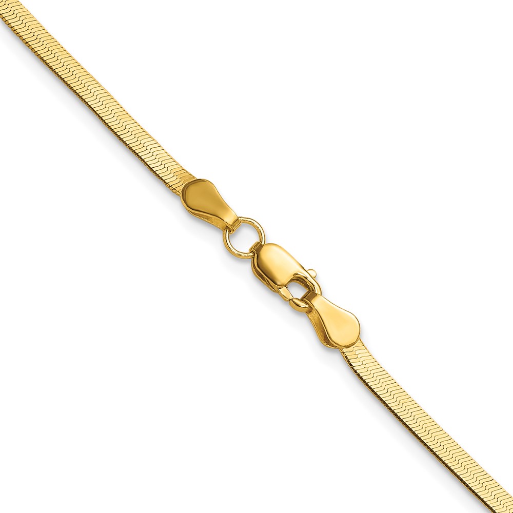10k 2.5mm Silky Herringbone Chain (10SK020-16)