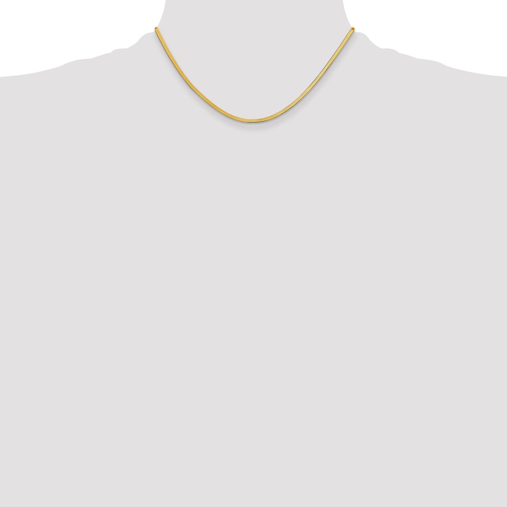 10k 2.5mm Silky Herringbone Chain (10SK020-16)