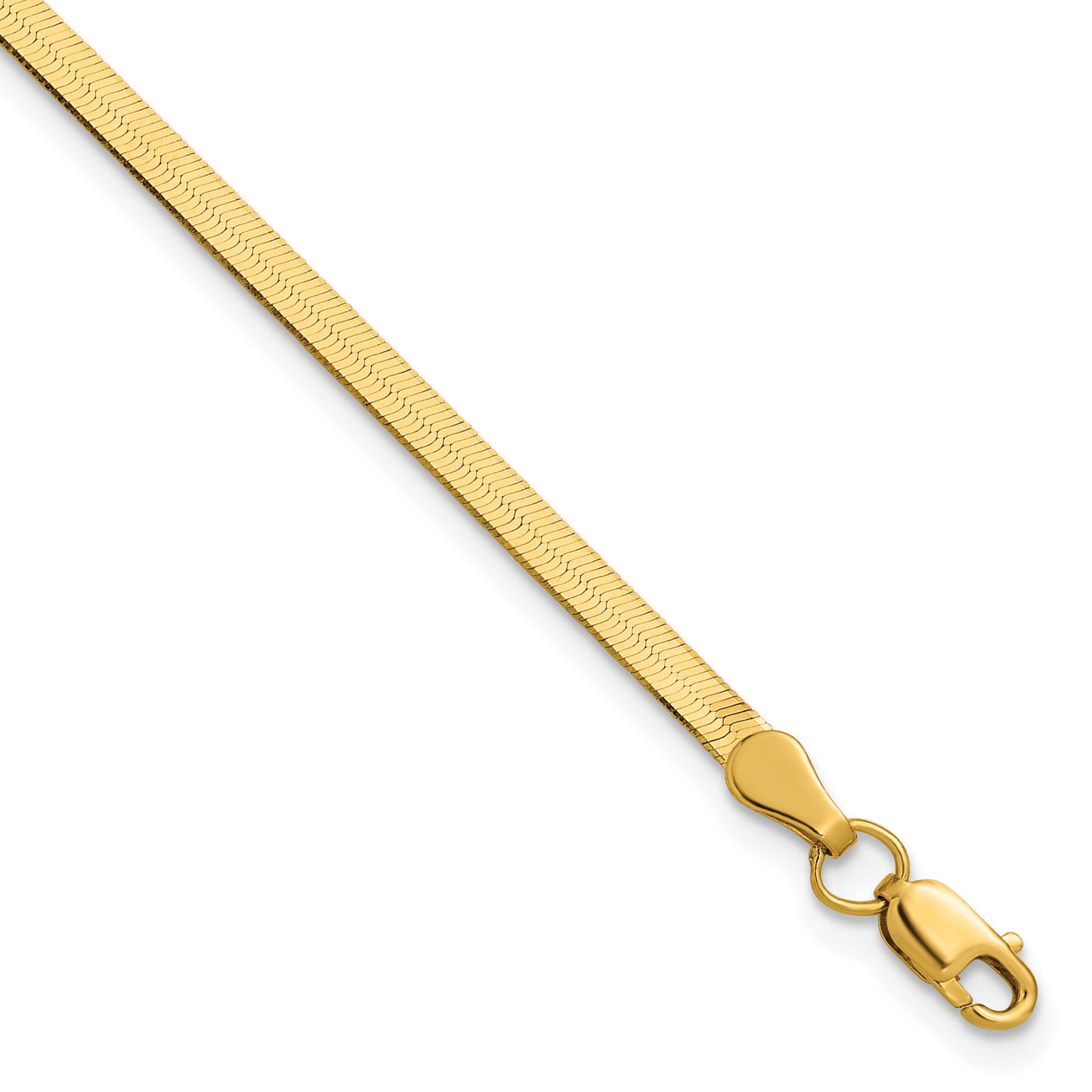 10k 2.5mm Silky Herringbone Chain (10SK020-7)