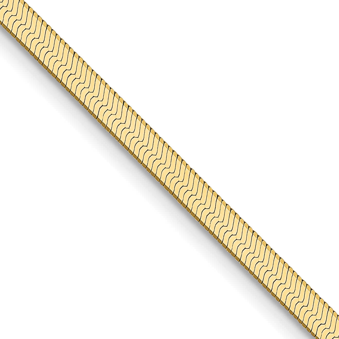 10k 2.5mm Silky Herringbone Chain (10SK020-16)