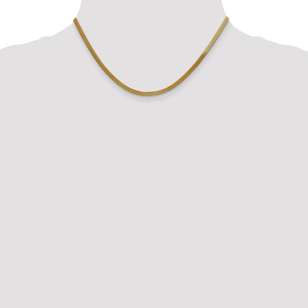 10k 3mm Silky Herringbone Chain (10SK025-16)