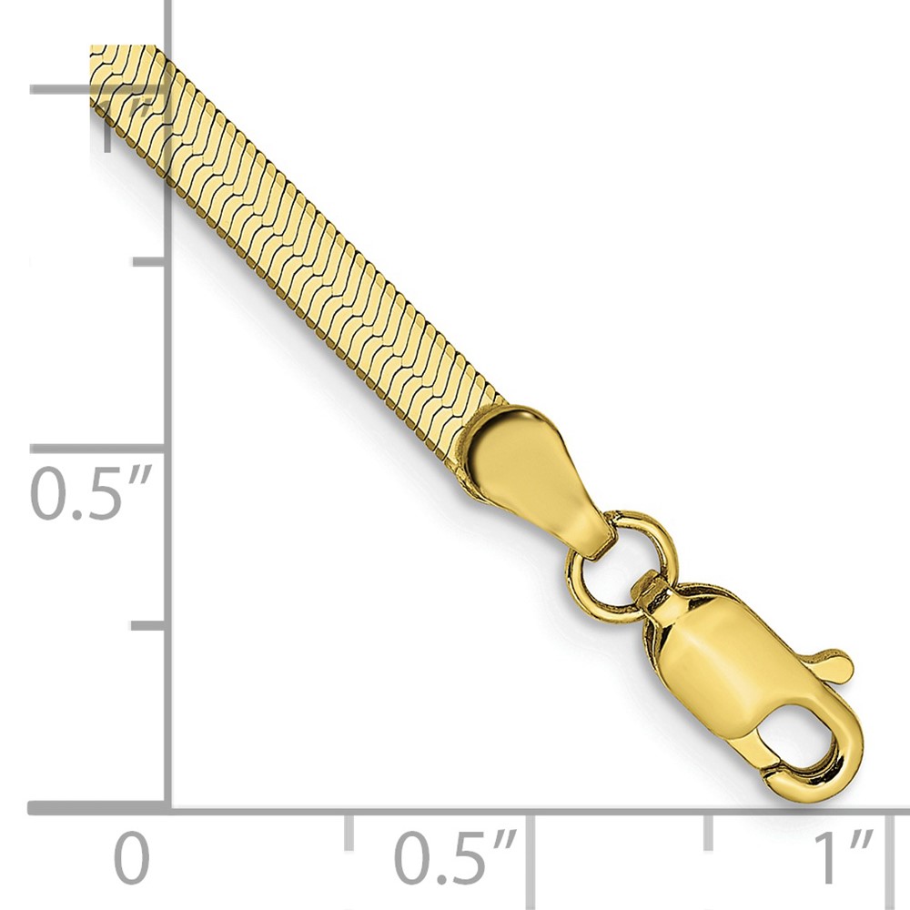 10k 3mm Silky Herringbone Chain (10SK025-7)