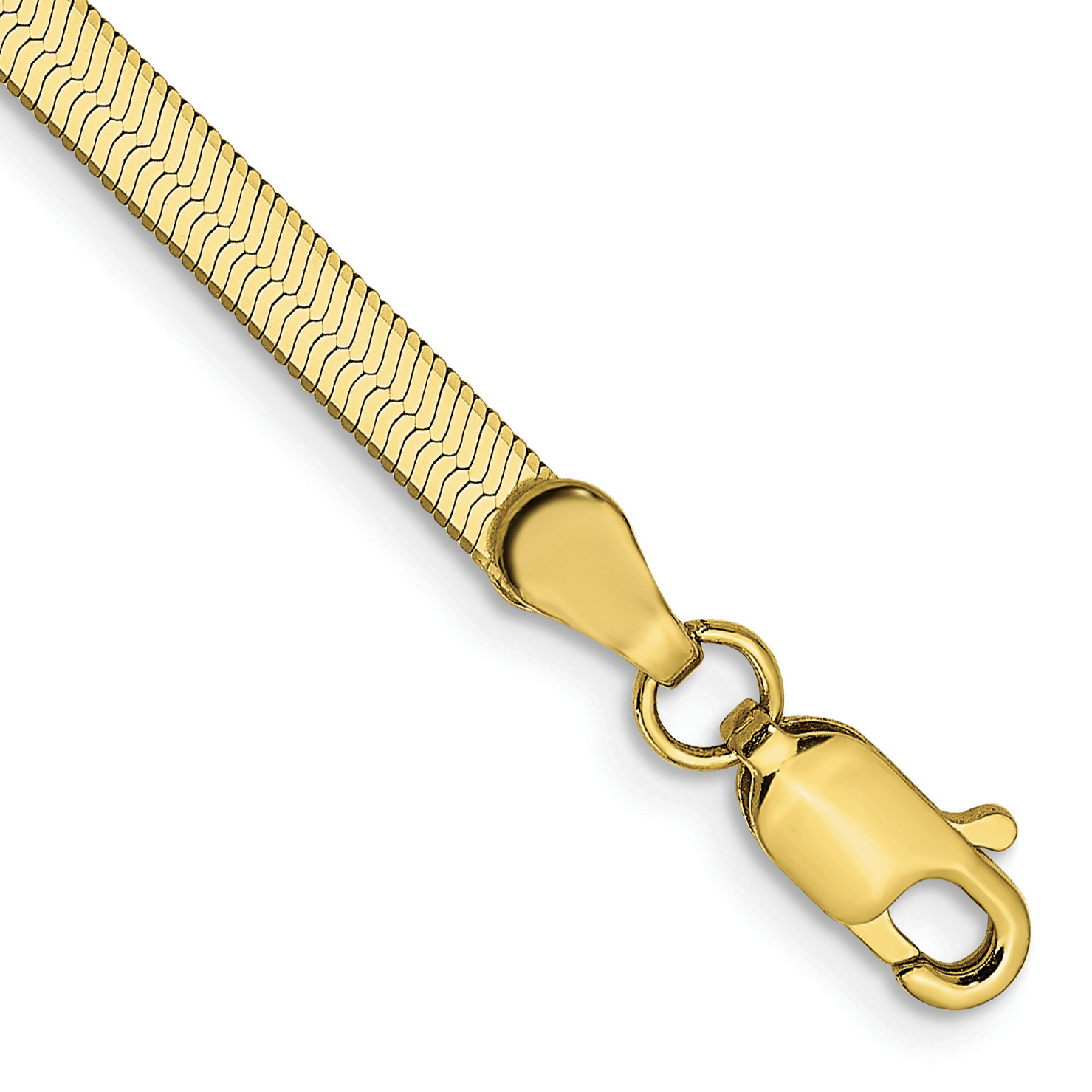 10k 3mm Silky Herringbone Chain (10SK025-9)