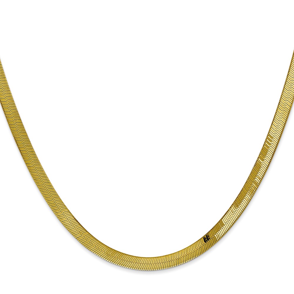 10k 4mm Silky Herringbone Chain (10SK040-24)