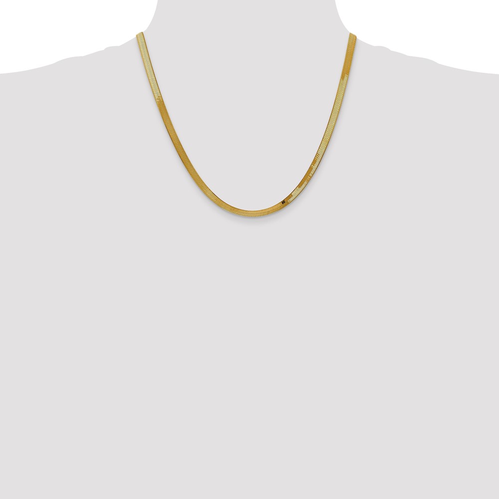 10k 4mm Silky Herringbone Chain (10SK040-20)