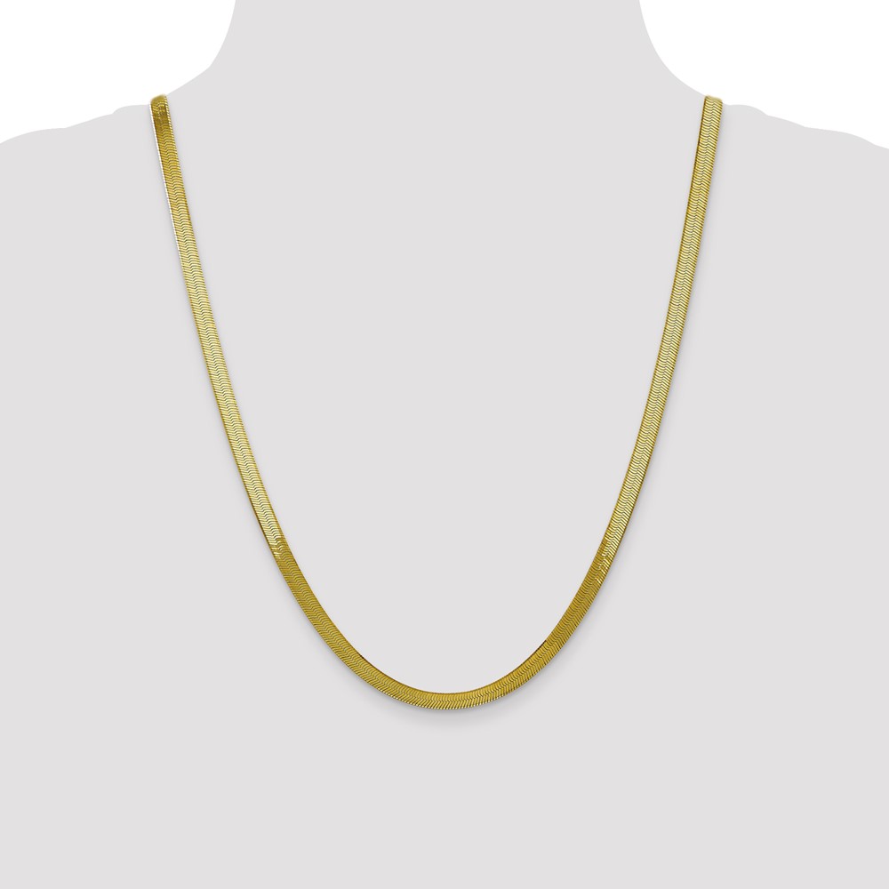 10k 5mm Silky Herringbone Chain (10SK050-24)