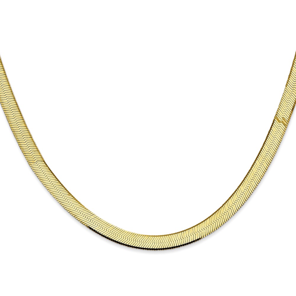 10k 5.5mm Silky Herringbone Chain (10SK055-18)