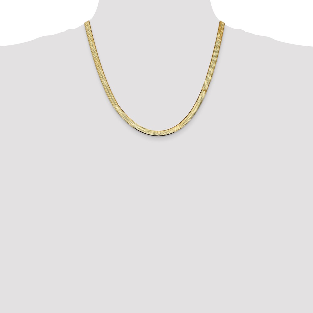 10k 5.5mm Silky Herringbone Chain (10SK055-20)