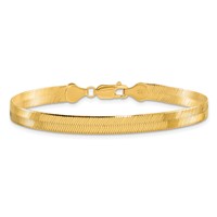 10K 5.5mm Silky Herringbone Chain view 3