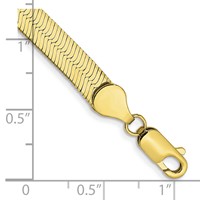 10K 5.5mm Silky Herringbone Chain view 2