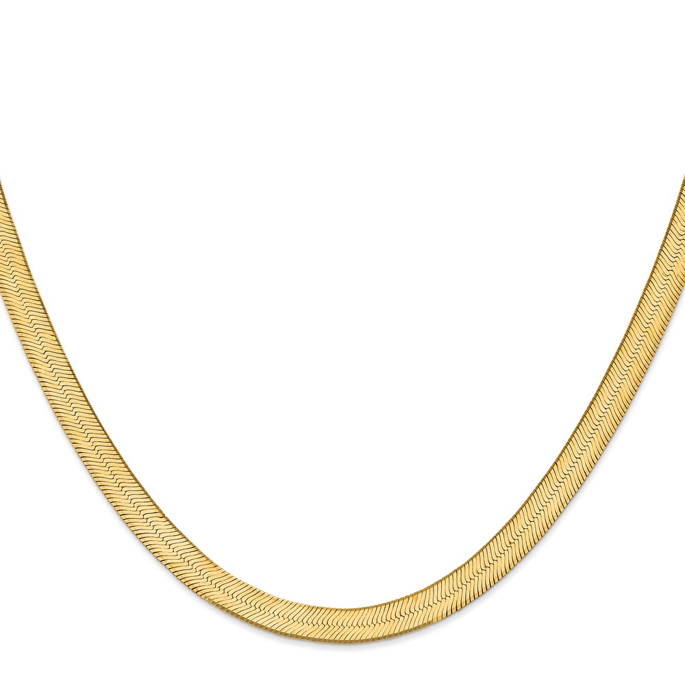 10K 6.5mm Silky Herringbone Chain (10SLK065-16)
