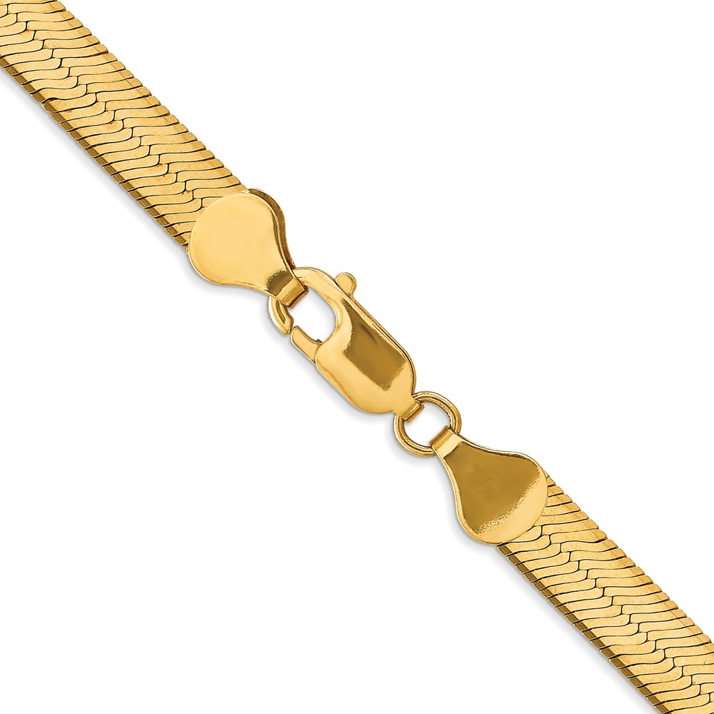 10K 6.5mm Silky Herringbone Chain (10SLK065-16)