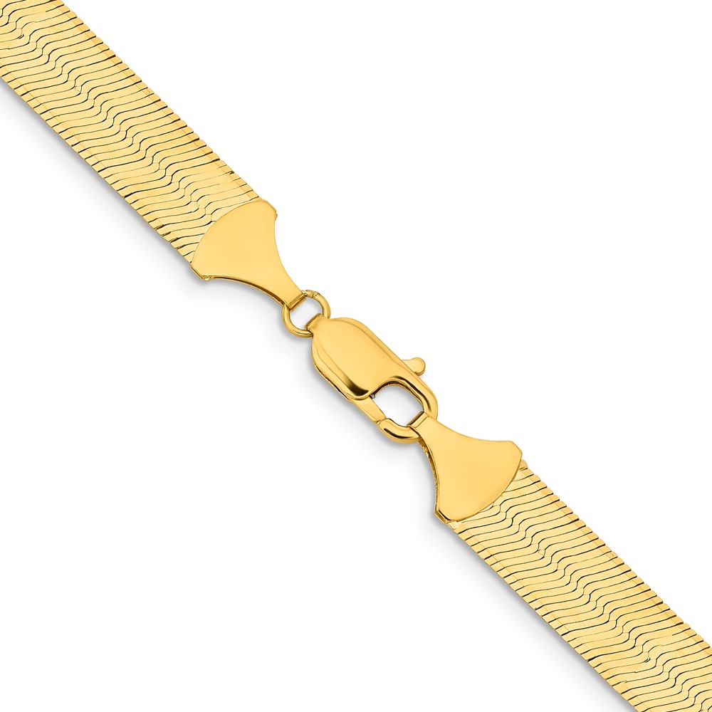 10K 10mm Silky Herringbone Chain (10SLK100-18)
