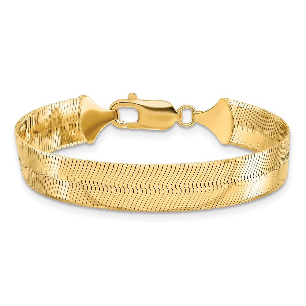 10K 10mm Silky Herringbone Chain (10SLK100-7)