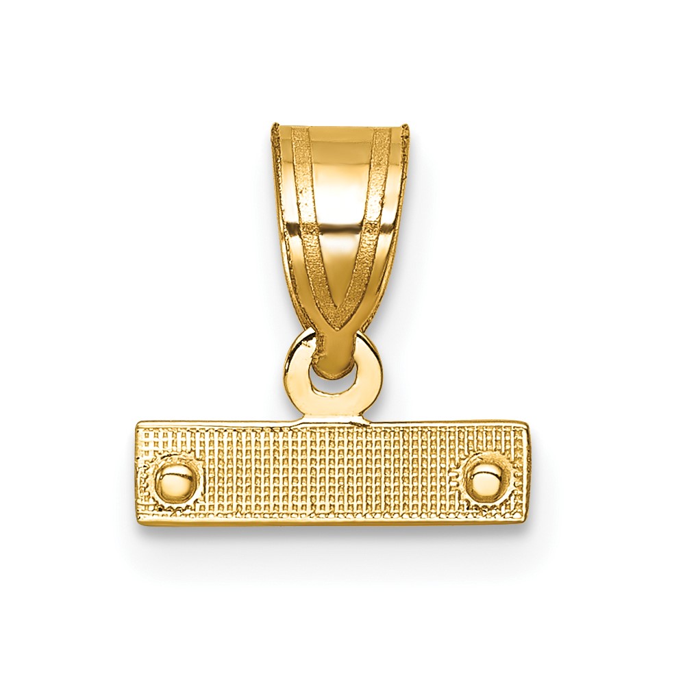 10ky Casted Small Diamond-cut Top Charm (10SMTOP)