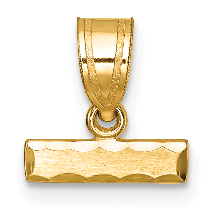 10ky Casted Small Diamond-cut Top Charm (10SMTOP)