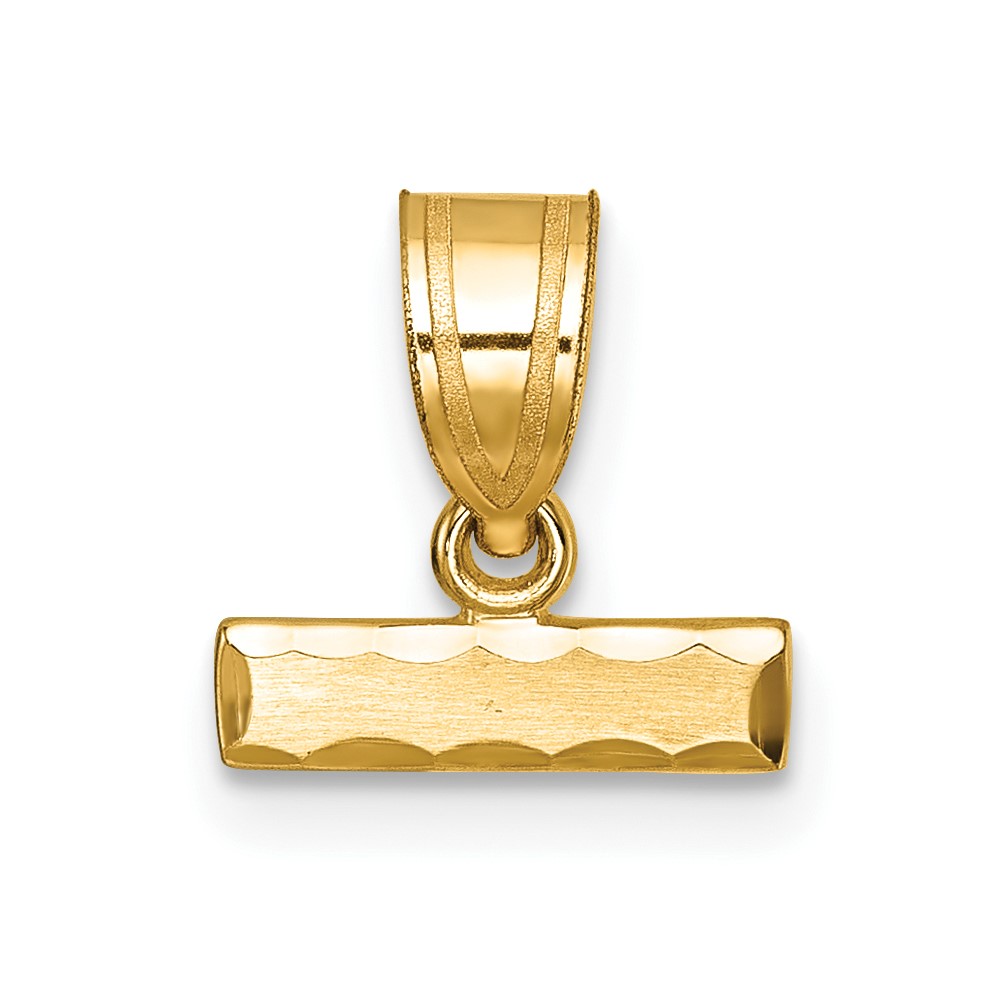 10ky Casted Small Diamond-cut Top Charm (10SMTOP)