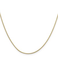 10K .9mm Round Snake Chain view 2