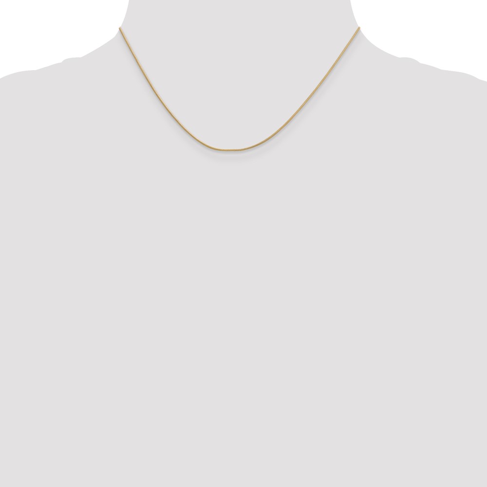 10k .9mm Round Snake Chain (10SN080-16)