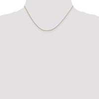 10K .9mm Round Snake Chain view 4