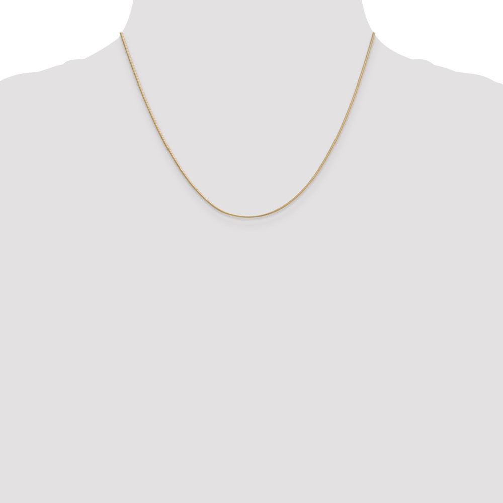 10k .9mm Round Snake Chain (10SN080-18)