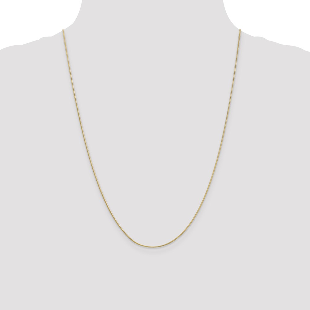 10k .9mm Round Snake Chain (10SN080-24)