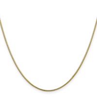 10K 1.1mm Yellow Gold Round Snake Chain view 2