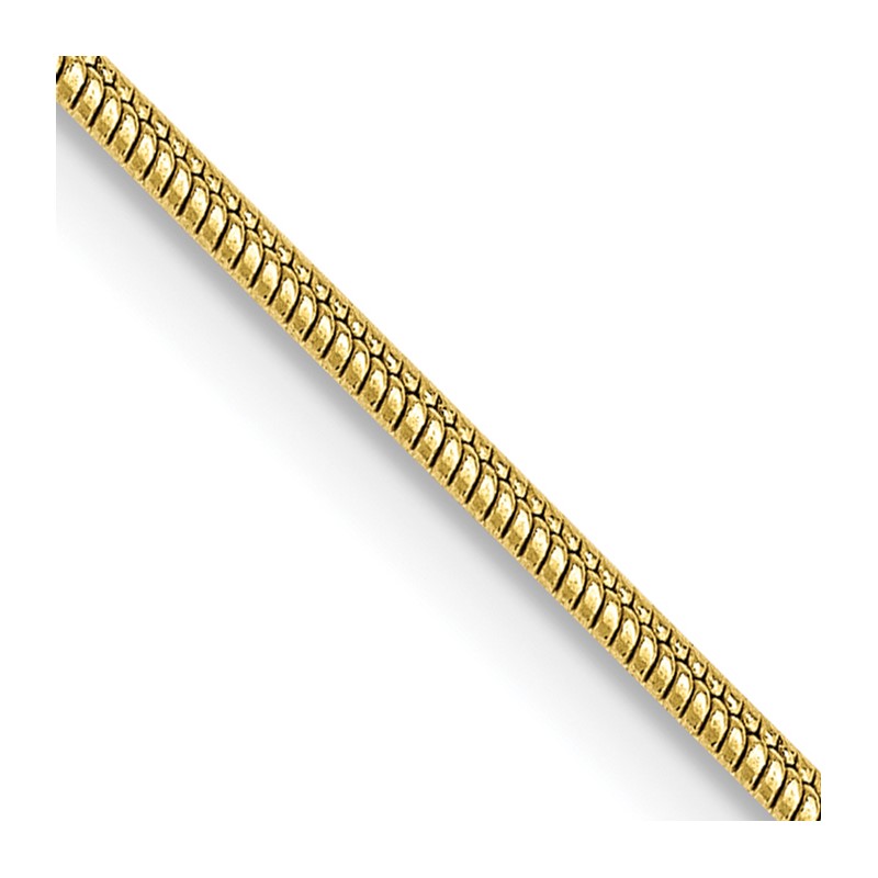 10k 1.1mm Round Snake Chain