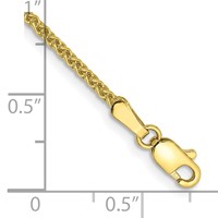 10K 1.7mm Yellow Gold Spiga Chain view 2