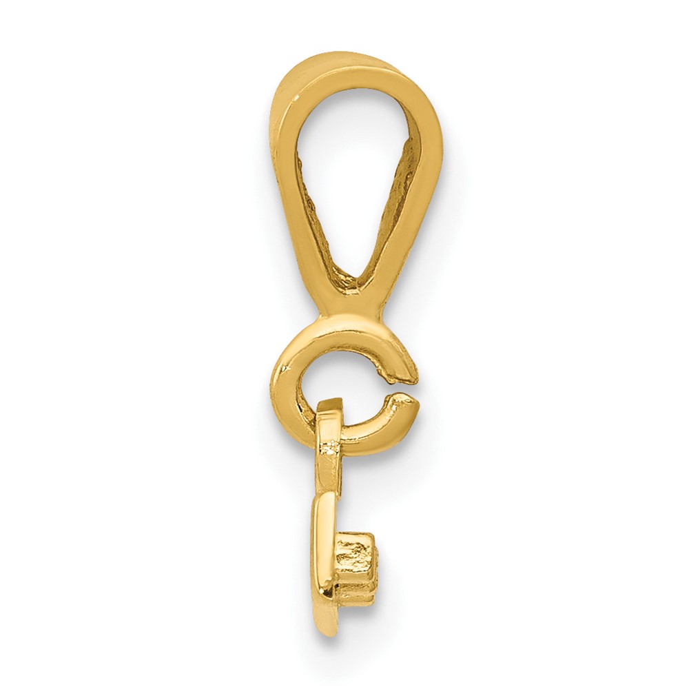 10ky Casted Small Polished Top Charm (10SPTOP)