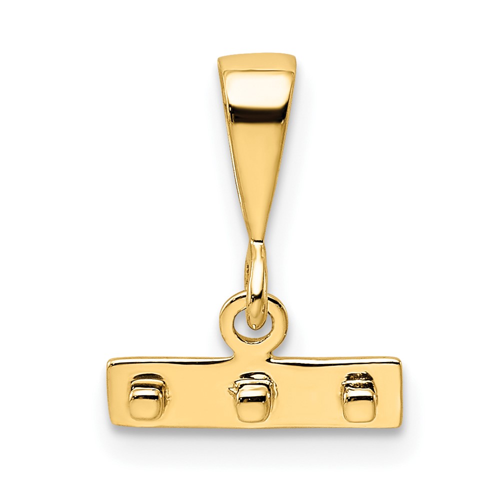 10ky Casted Small Polished Top Charm (10SPTOP)