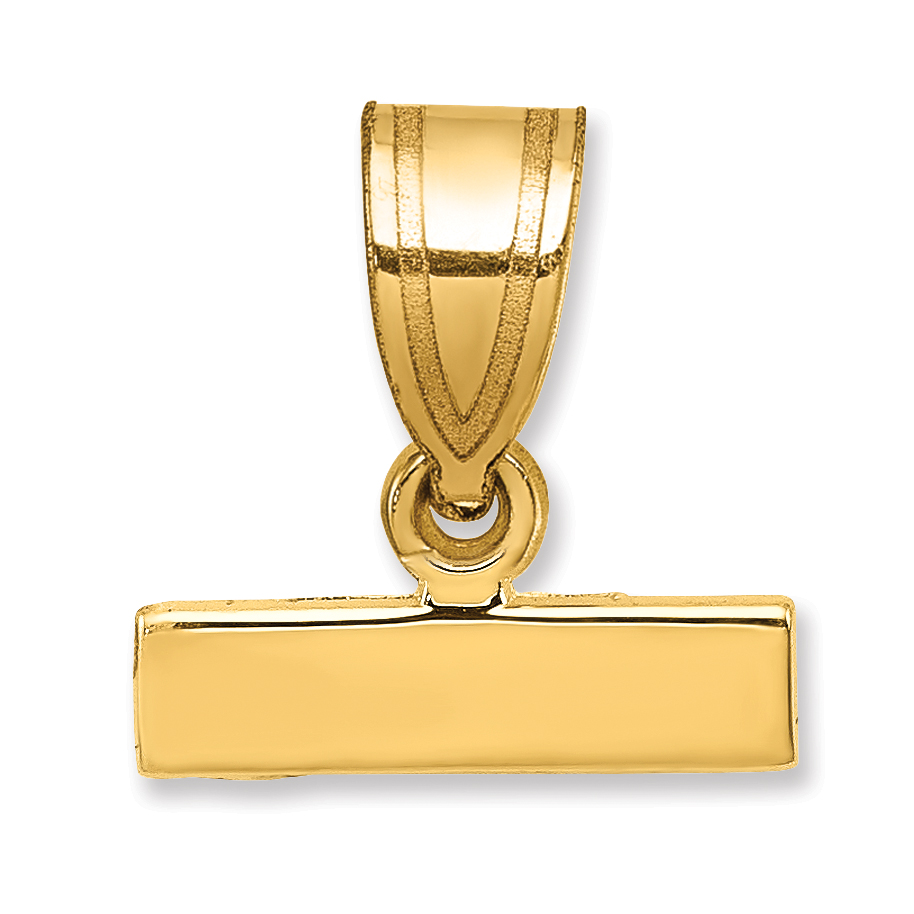 10ky Casted Small Polished Top Charm (10SPTOP)