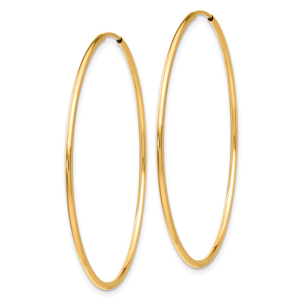 10k Polished Endless Tube Hoop Earrings (10T967)