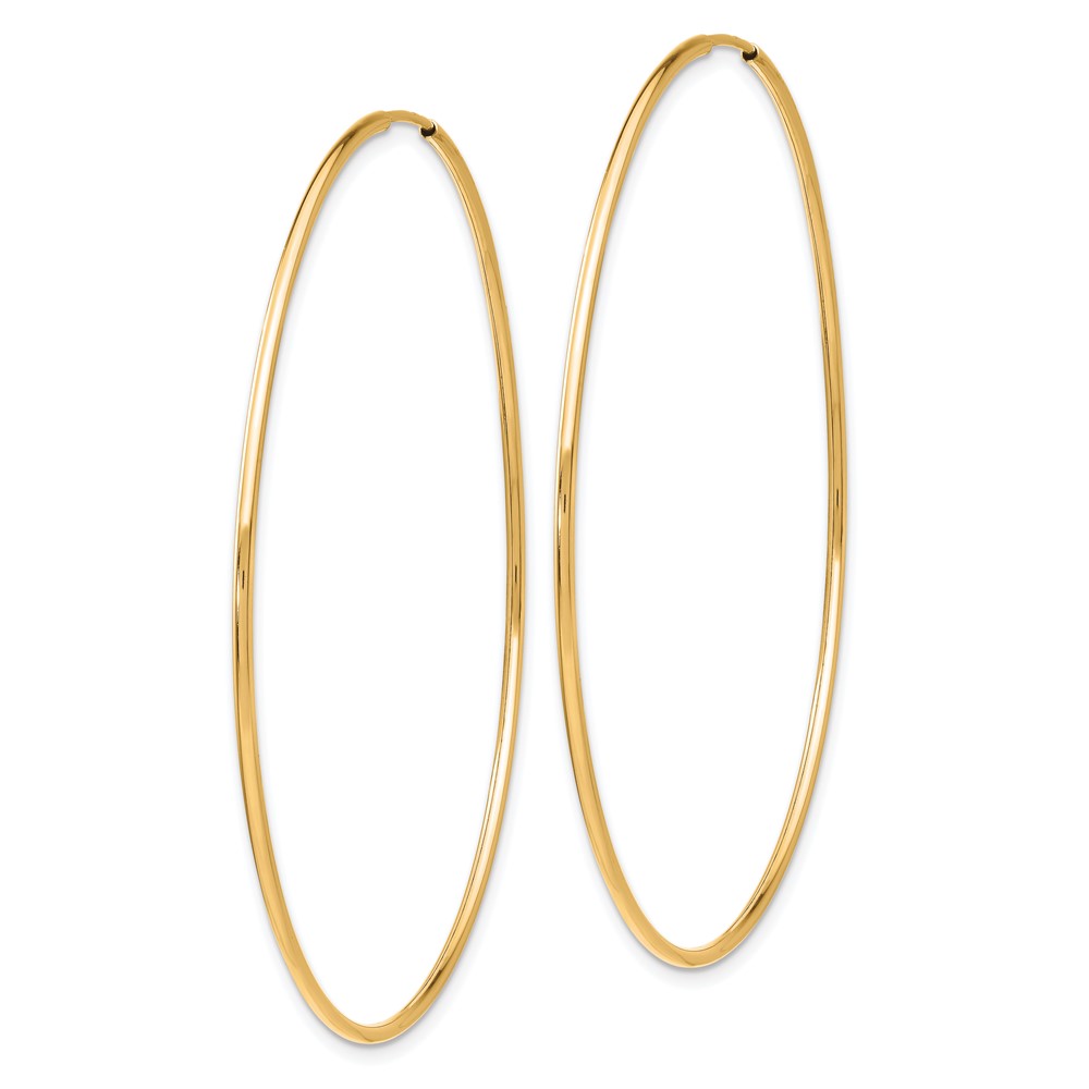 10k Polished Endless Tube Hoop Earrings (10T968)