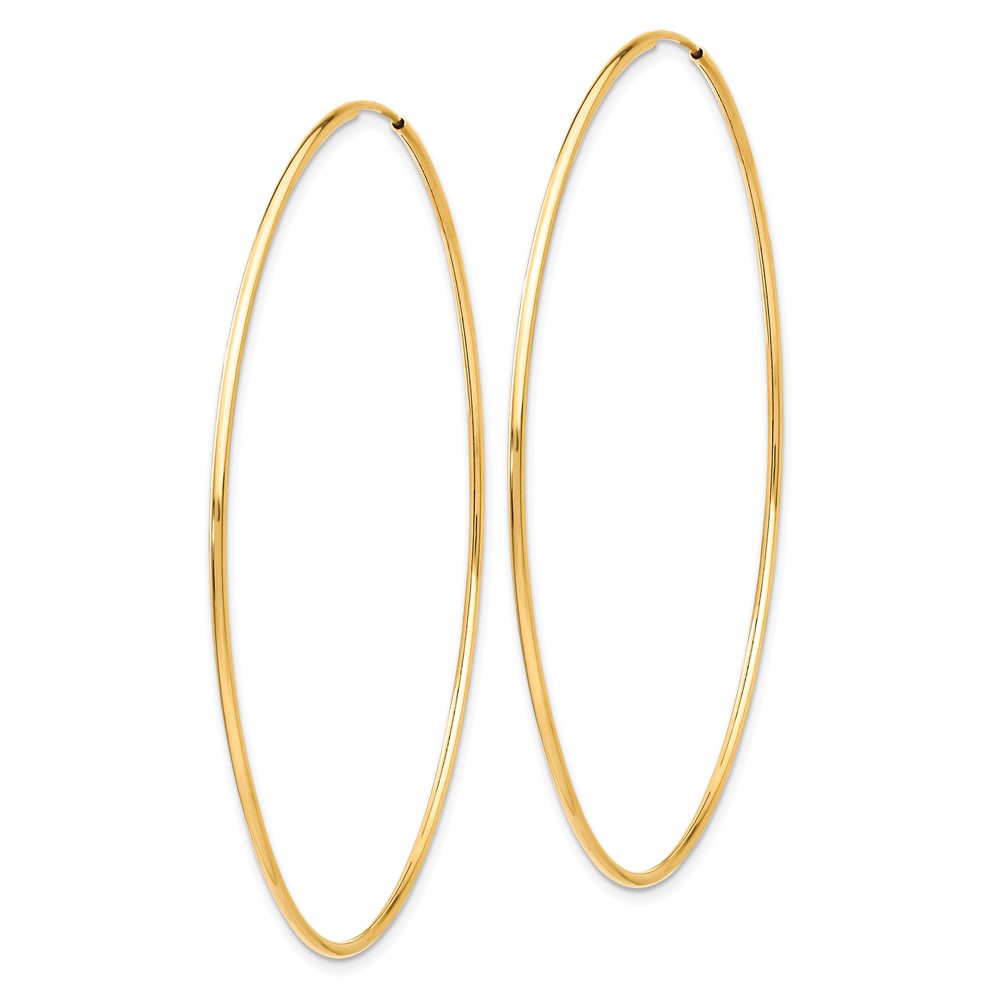 10k Polished Endless Tube Hoop Earrings (10T971)